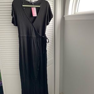 BNWT black wrap dress